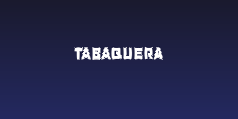 Tabaquera Social Header