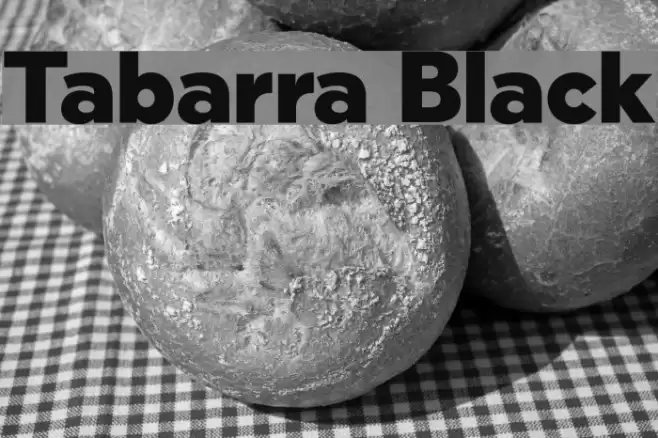 Tabarra Black Font examples