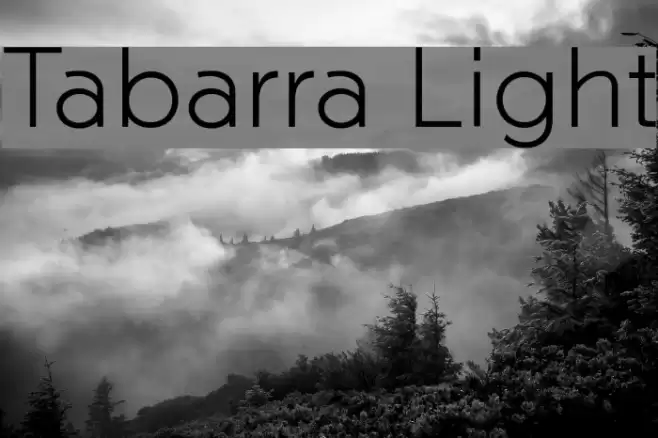 Tabarra Light Font examples