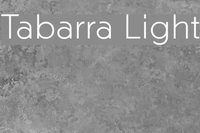 Tabarra Light Font examples