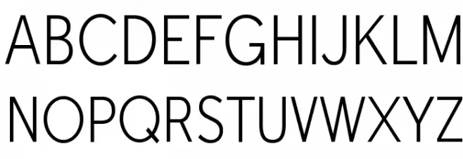 Tabarra NarrowLight Schriftart Groß