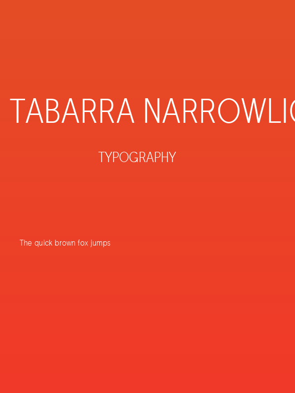Tabarra NarrowLight Poster