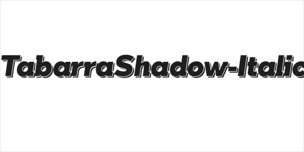 TabarraShadow-Italic Logo