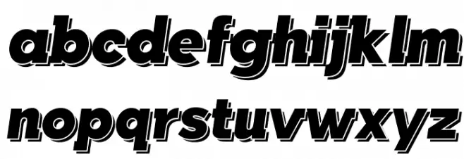 TabarraShadow-Italic خط أحرف صغيرة