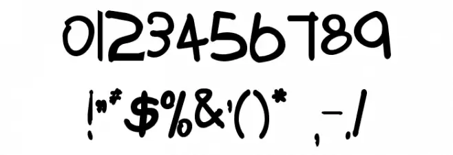 Tabatha Bold Font OTHER CHARS