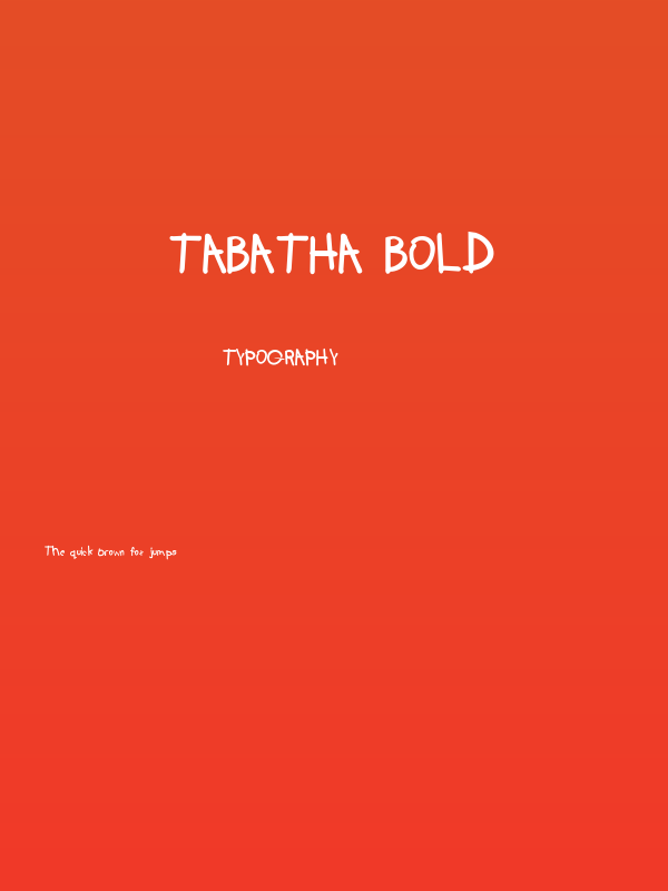 Tabatha Bold Poster