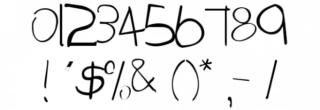 Tabatha Regular Font OTHER CHARS