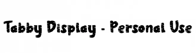 Tabby Display - Personal Use  Скачать бесплатные шрифты
