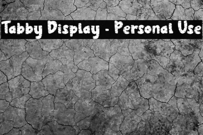 Tabby Display - Personal Use フォント examples