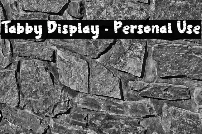 Tabby Display - Personal Use フォント examples