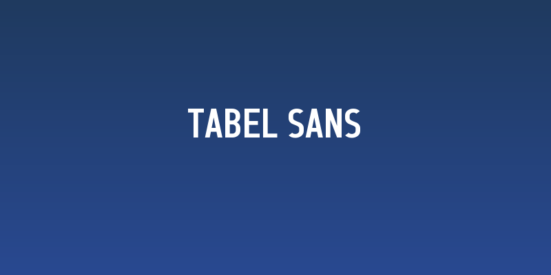 Tabel Sans Social Header