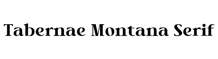 Tabernae Montana Serif  नि: शुल्क फ़ॉन्ट्स डाउनलोड