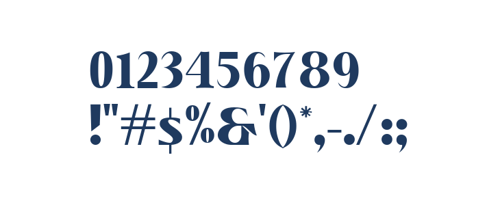 Tabernae Montana Serif Other Characters