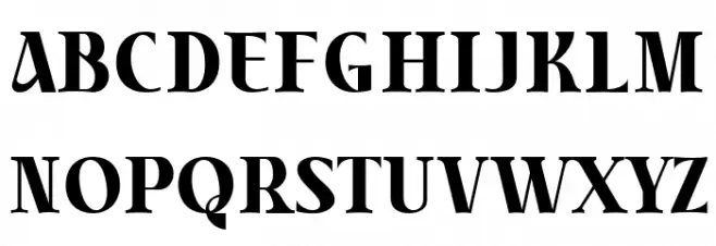 Tabernae Montana Serif 字体 大写