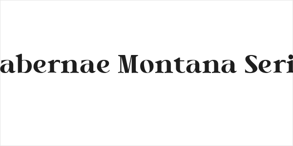 Tabernae Montana Serif Logo