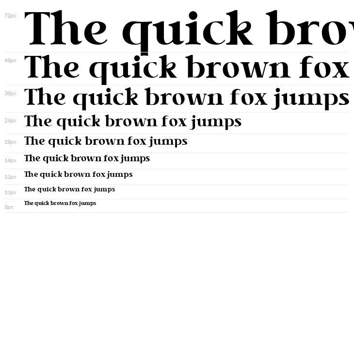 Tabernae Montana Serif Waterfall