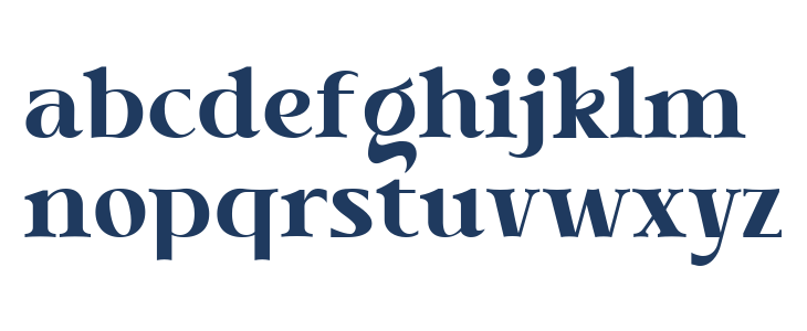 Tabernae Montana Serif Lowercase