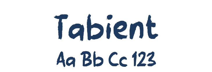 Tabient Font Preview
