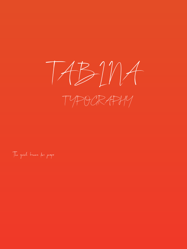 Tabina Poster