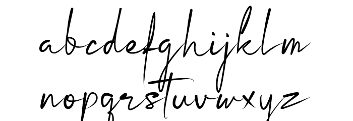 Tabina Font LOWERCASE