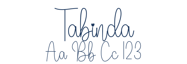 Tabinda Font Preview