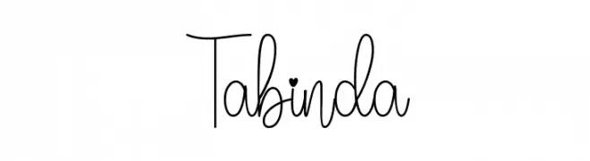 Tabinda  Free Fonts Download