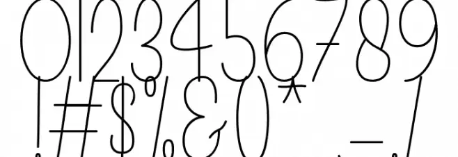 Tabinda Шрифта ДРУГИЕ символов