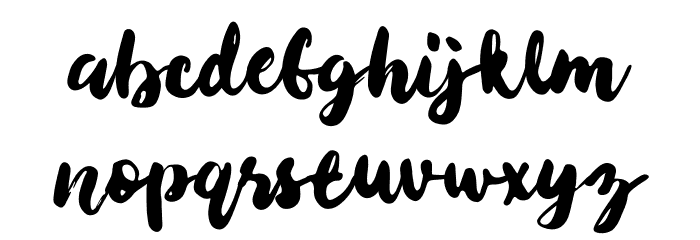 Tabio Font LOWERCASE