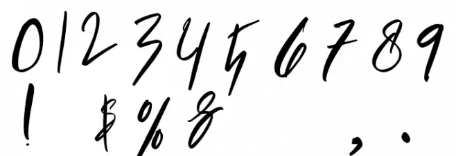 TabithaSmest Font Alte caractere