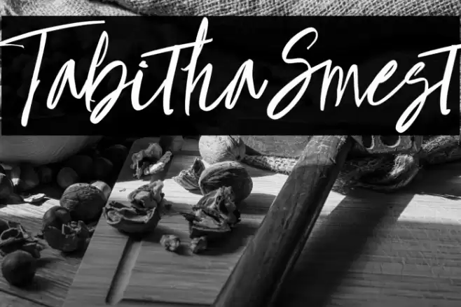 TabithaSmest Font examples
