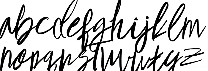 TabithaSmest Font LOWERCASE