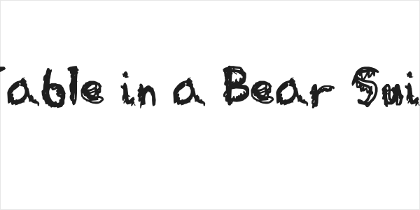 Table in a Bear Suit Logo