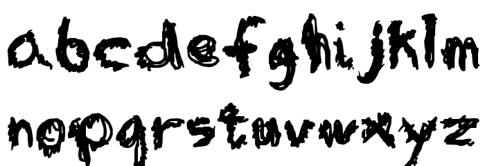 Table in a Bear Suit Font LOWERCASE