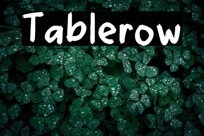Tablerow Example 1