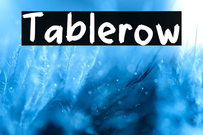 Tablerow Example 2