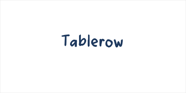 Tablerow Logo