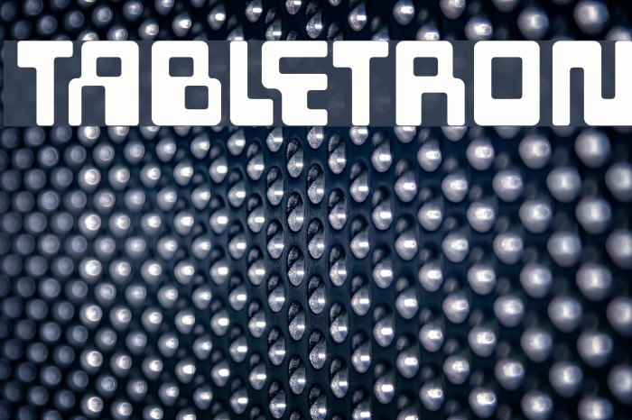 Tabletron Fonte examples