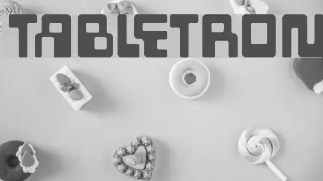 Tabletron Font examples