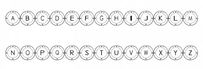 Tableware Font फ़ॉन्ट अपरकेस