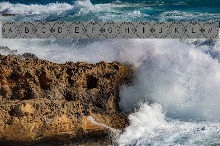 Tableware Font Fuentes examples