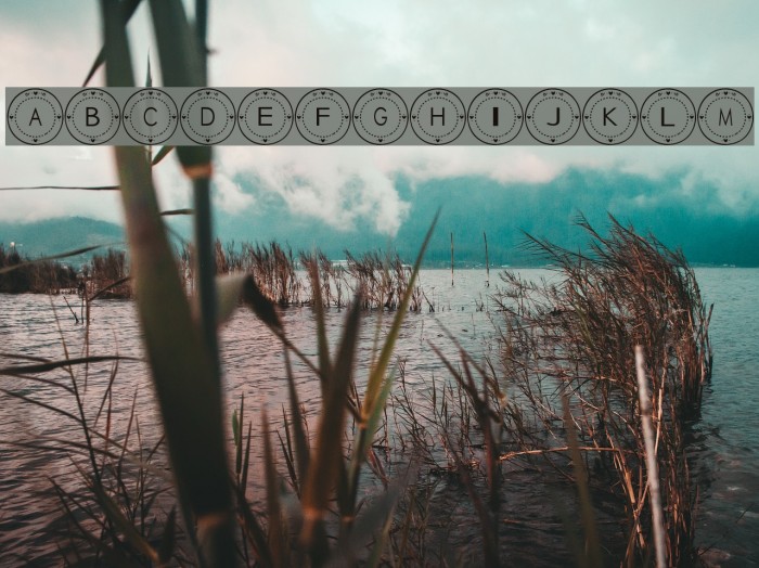 Tableware Font Fuentes examples