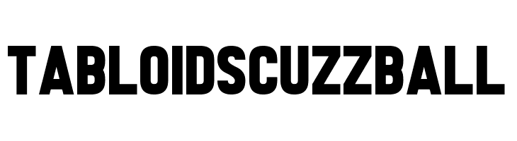 Tabloid Scuzzball Caratteri