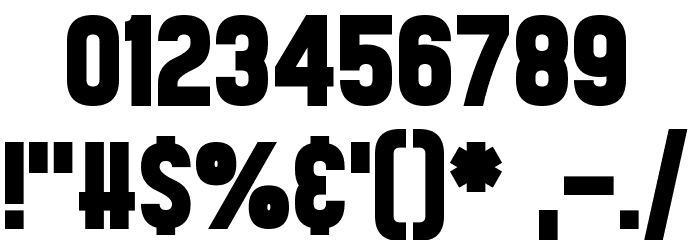 Tabloid Scuzzball Font OTHER CHARS