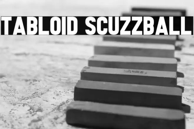 Tabloid Scuzzball Caratteri examples