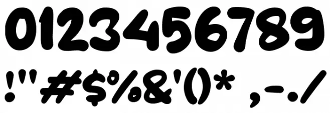 Tablowe Шрифта ДРУГИЕ символов