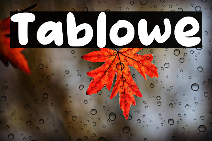 Tablowe Шрифта examples