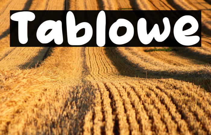 Tablowe Шрифта examples