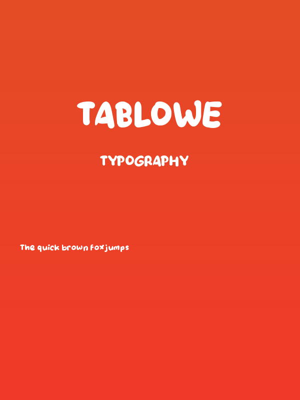 Tablowe Poster