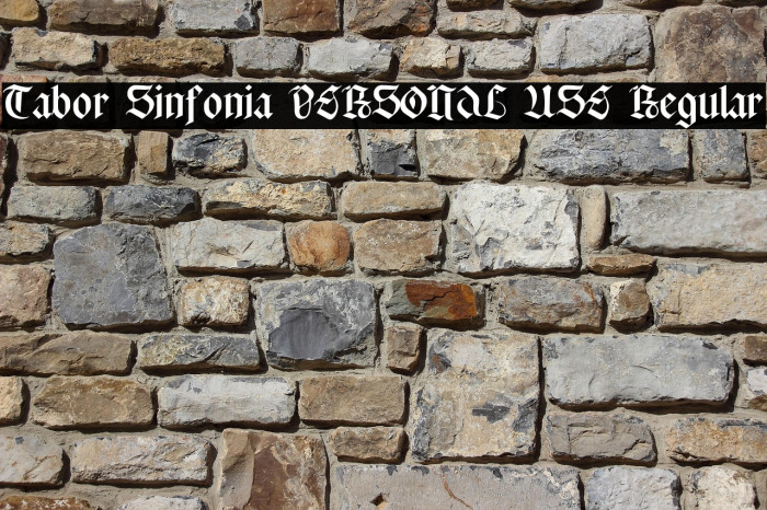 Tabor Sinfonia PERSONAL USE Regular Example 3