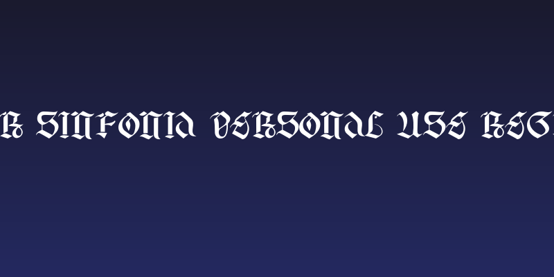 Tabor Sinfonia PERSONAL USE Regular Social Header